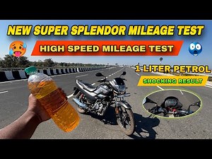 Hero Super Splendor Xtec | 1 Liter Mileage Test | Shocking Result | In Highway |