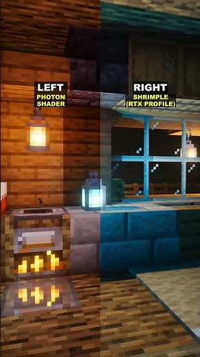 Minecraft Shaders: Photon or Shrimple? #shorts