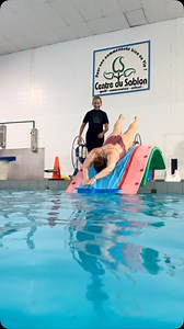 84K views · 4.8K reactions | Diving off our big slide into the deep end—perfect for everyone from 1-year-olds to 30-year-old “babies.” Haha!  | Aquababy | Facebook