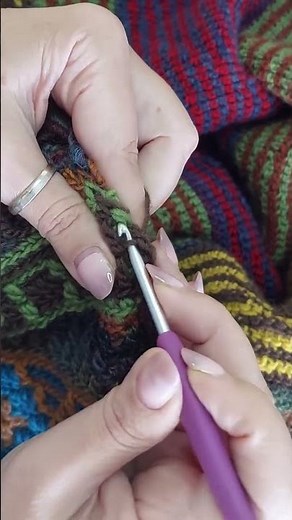 First border round front side. Mosaic crochet basics & tips