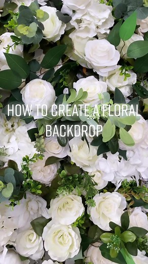 DIY Floral Backdrop Tutorial for Wedding and Events