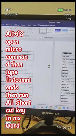 ms word all short cut key list #computereducation #tech #computertechnic #computertechnology