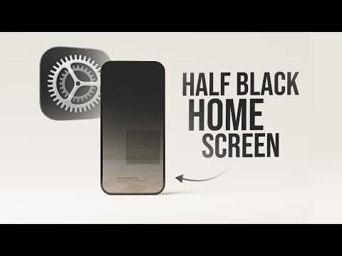 Why is My iPhone Home Screen Half Black (explained)