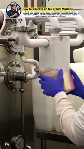 Industrial Food Filtration System Producing High-Quality Product Blocks