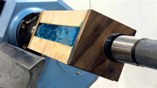 This turning created a waterfall inside the wood