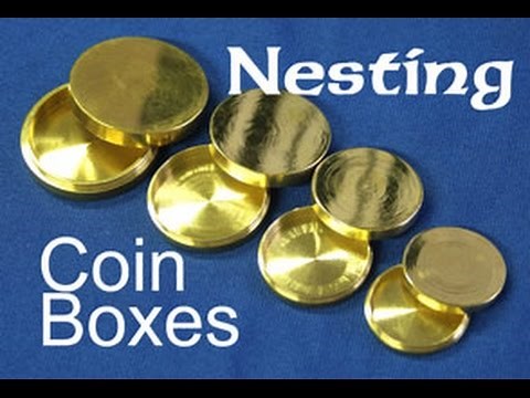 NESTED COIN BOXES - BRASS - DAYTONA MAGIC