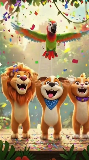 🦁🐶 Animal Sound Beat | Fun Kids Song | Dance & Sing! #shorts