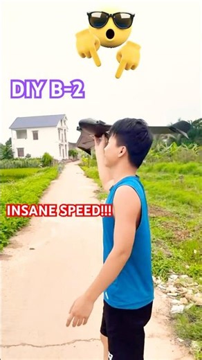 THIS DIY B-2 SPIRIT IS CRAZY FAST!! #Stealth #Shorts