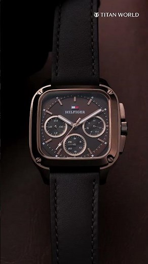 Tommy Hilfiger Watch | Leather Strap Watch | Multifunction Watch | Sleek Watch