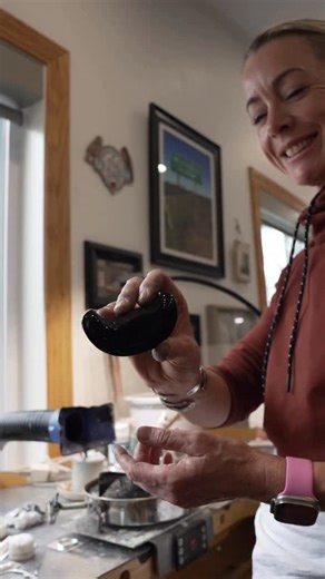 Joy Kruse on Instagram: "Hand making (night sky) a black onyx druzy necklace… #handmade #sterlingsilver #handmadejewelry #silver #wildprairiesilver #jeweler #artist #jewelry #goldsmith"