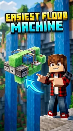 The EASIEST flooding machine🌊 #minecraft #donutsmp #drdonut