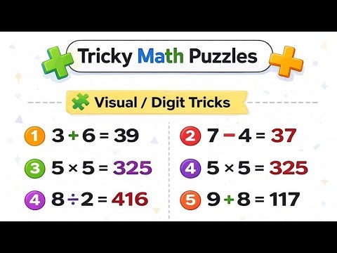 Tricky Math Puzzles | Join My Silent Live. Solve With Me#trickymathpuzzle#silentlive#