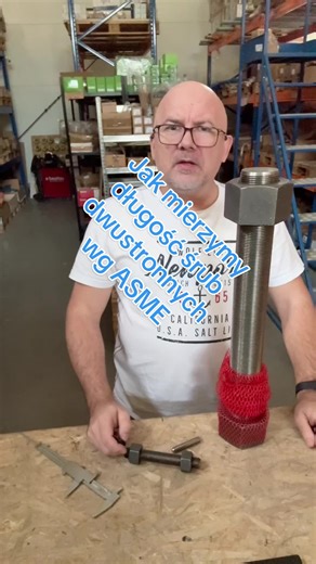 Jak mierzyć długość stud bolta w ASME? To zależy od normy. ASME B18.31.2 → długość end-to-end. ASME B16.5 / B16.47 → długość first thread to first thread.Fazy nie wchodzą w długość użytkową. #studbolt #asme #kołnierze #rurociągi #wagnertrade