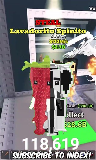 i got lavadorito spinito in new update in steal a brainrot admin abuse! #stealabrainot #roblox