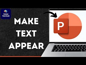 How To Make Text Appear And Disappear! On Click In PowerPoint