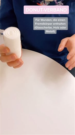 Donut Verband - Erste-Hilfe-Maßnahme
