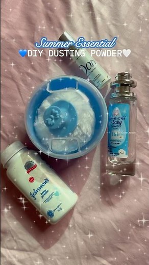 FRAGRANCE HACK DIY Dusting powder☁️💙 #smellgood ALL SUMMER!!! #diy #babypowder #freshandclean