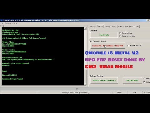 Qmobile i6 Metal One V2 SPD FRP Reset Done By CM2