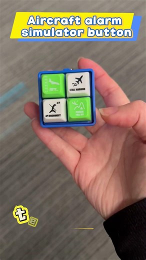 Aircraft alarm simulator button #airplane #aviation