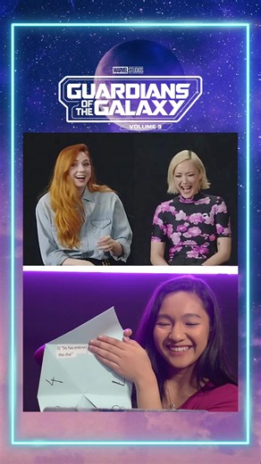 Gen Z Slang Challenge with Karen Gillan and Pom Klementieff | Guardians of the Galaxy Fun Moments