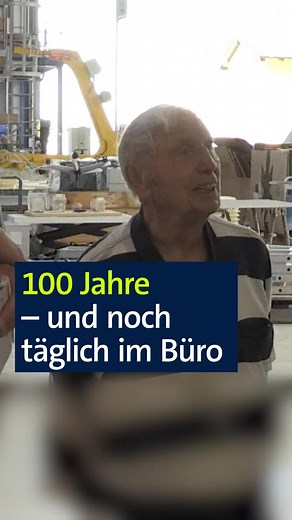 77K views · 550 reactions | Joachim Hess kann sich ein Leben ohne Arbeit nicht vorstellen. Mit 100 Jahren geht er immer noch jeden Tag ins Büro. | BR24 | Facebook