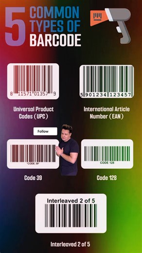 2.5K views | 5 COMMON TYPES OF BARCODE #reelsfb #barcode #barcodeprinter #barcodescanner #barcodesolutions #BarcodeScanning #technology #techtips #reelschallenge #reelsfypシ #viralreelsシ #reelsvideo #trendingreel #instagramreels #foryouシ #highlights #TechHome | Tech Home | Facebook