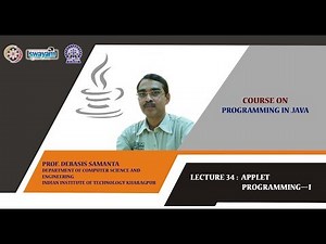 Lecture 34: Applet Programming—I