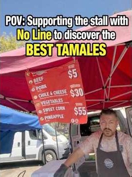 I Supported the Stall With NO LINE and Found the BEST $5 Tamales | Farmers Market Hidden Gem