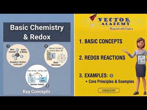 MHT-CET Session 2 | Some Basic Concepts of Chemistry + Redox Reactions | Crash Course