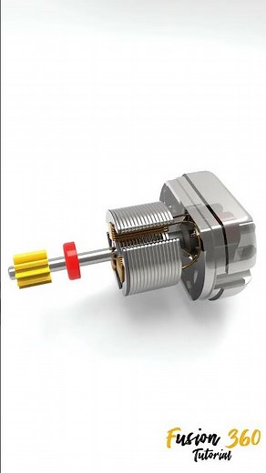 DC Motor #mechanical #cad #solidworks #engineering #fusion360 #mechanism #education