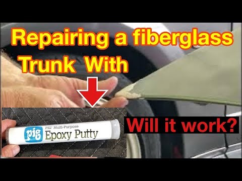 Fiberglass repair with Pig Epoxy putty! Will it work? I think you will be surprised!