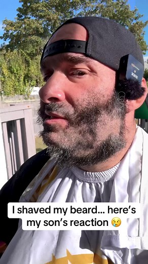 Beard Transformation: Emotional Dad and Son Moment
