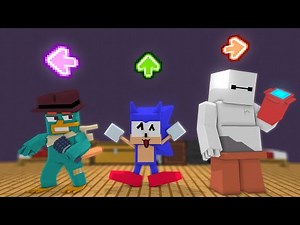FNF Character Test | Gameplay VS Minecraft Animation | Sonk | perry | Baymax