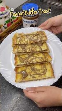 How to Make the PERFECT Peanut Butter Toast (Love and Peanut Style) 🤤 Tasty Bites ✨ #shorts #viral