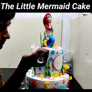 20K views · 482 reactions | The Little Mermaid Cake | Two Step Cake Design | 1st Baby Birthday Cake Decoration | Sunil Cake Master | Facebook