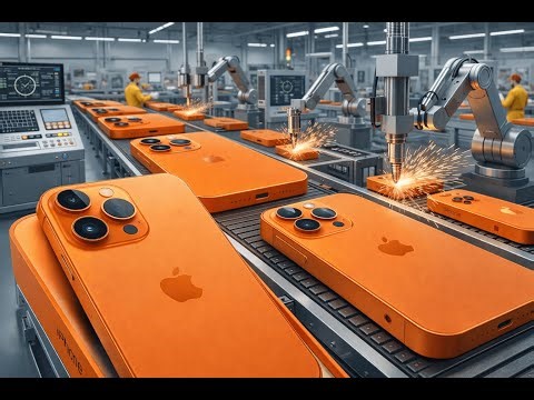 Inside the Apple Factory: Manufacturing the Orange Titanium iPhone 17 Pro Max (Full Process)