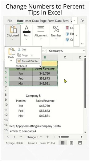How to Duplicate Formatting of One Data to Other in Excel