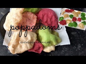 How to make poppadoms | easy recipe | poppadoms | Easycookhappylifeuk