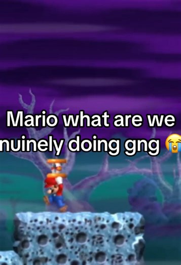 Mario just fooling around at this point 😭✌️ #fyp #mariobroswii #wii #viral #tiktoklive