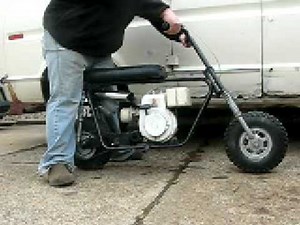 Rare Vintage Bonanza MX1210 Mini bike Bonus Burnout for Oldminibikes.com