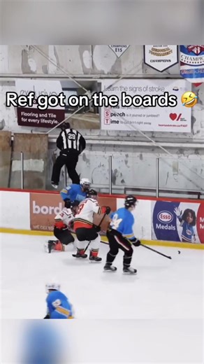 Stop hitting, the NHL referees are about to put on a show😂#HockeyRef #HockeyFun #RefereeMoments #HockeyDailyLife #Viral