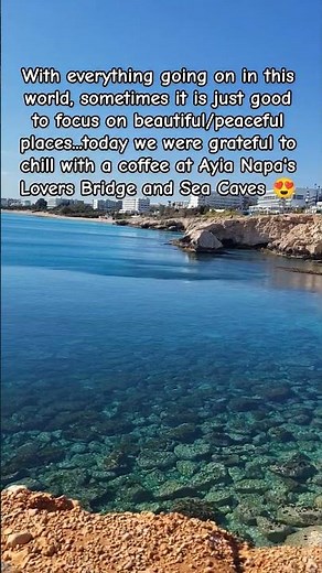 Ayia Napa's Love Bridge and Sea Caves 😍 #Cyprus #AyiaNapa #SeaView #holiday #peace
