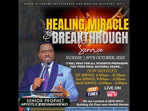 PROPHETIC,HEALING AND DELIVERANCE SUNDAY SERVICE LIVE BROADCAST