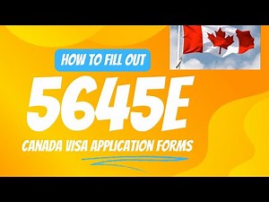 IMM 5645 e Family information form fill-out instruction.