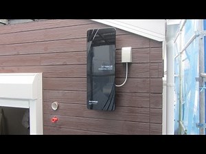 テレビアンテナ壁面取付工事