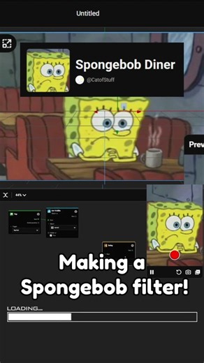 Making a Spongebob Diner Filter! #filter #youtubeeffect