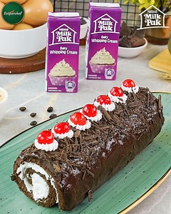 5.8K views · 14 reactions | Whisk up a world of chocolate bliss with our easy Chocolate Swiss Roll recipe! Indulge in the art of dessert perfection with this simple and decadent treat. Your sweet cravings are just a roll away! Watch full video: https://bit.ly/3MmhBzN | Nestlé MilkPak Cream | Facebook
