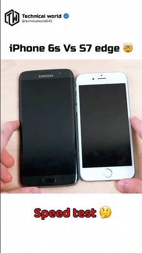iPhone 6s Vs Samsung S7🤡#Speed test🤯#which is faster🤔