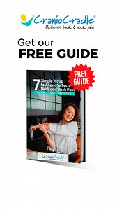 7 Easy Fixes for Neck and Back Pain If you're spending hours hunched over a computer, this is for you! Grab your FREE guide packed with simple techniques to feel better without ever leaving your desk. ✅ Quick. ✅ Easy. ✅ Effective. 👉 Get Your Free Copy! | CranioCradle