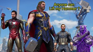 Avengers trying to Lift Thor's Hammer (Mjolnir) in Marvel's Avengers Game #avengers | Gaming Brothers 360